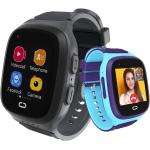 Orologi da polso touch screen blu elettrico in silicone impermeabili con GPS per Donna con connessione WiFi con contapassi 