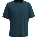 T-shirt blu XL traspiranti mezza manica da fitness per Uomo Smartwool 