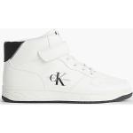 Sneakers alte larghezza E bianche numero 22 in similpelle chiusura velcro per bambini Calvin Klein 