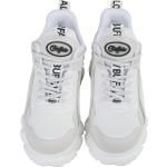 Sneakers larghezza A bianche numero 36 in similpelle per Donna Buffalo 