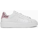 Sneakers larghezza E rosa numero 36 con strass con stringhe per Donna Crime 
