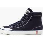 Sneakers alte larghezza E blu navy numero 43 di tela con stringhe per Uomo Levi's 