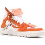 Sneakers alte larghezza A scontate arancioni numero 40 di gomma con stringhe Off-White 