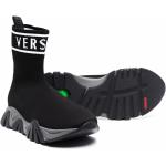 Sneakers larghezza A scontate nere numero 30 in tessuto per Donna Versace 