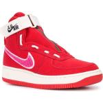 Sneakers alte larghezza E rosse di gomma antiscivolo per Donna Nike Air Force 1 