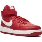 Sneakers alte larghezza E rosse di gomma con stringhe per Donna Nike Air Force 1 