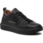 Sneakers larghezza E classiche nere numero 42 in similpelle per Uomo Alexander Smith 