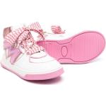 Sneakers alte larghezza E scontate rosa numero 37 di gomma con glitter con stringhe per Donna Monnalisa 