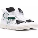 Sneakers alte larghezza A bianco sporco numero 46 di gomma con stringhe Off-White 