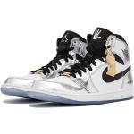 Sneakers alte larghezza E bianche numero 14 di gomma con stringhe per Donna jordan Michael Jordan 