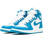 Sneakers alte larghezza E bianche di gomma con stringhe per Donna Nike Air Jordan 1 Michael Jordan 