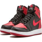 Sneakers alte larghezza E nere di gomma con stringhe per Donna Nike Air Jordan 1 Michael Jordan 