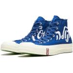 Sneakers alte larghezza E blu di gomma con stringhe per Donna Converse 