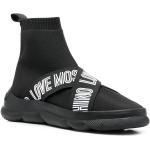 Sneakers alte larghezza E scontate nere numero 40 di gomma antiscivolo Moschino Love Moschino 