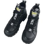 Sneakers alte larghezza A nere numero 36 in similpelle per Donna Buffalo 
