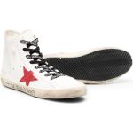 Sneakers alte larghezza A bianche numero 37 di gomma con stringhe per Donna Golden Goose 