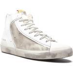 Sneakers alte larghezza A bianche numero 46 di gomma con stringhe per Donna Golden Goose Francy 