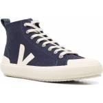 Sneakers alte larghezza E blu numero 43 di gomma con stringhe Veja Nova 