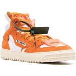 Sneakers alte larghezza A scontate arancioni numero 41 di gomma con stringhe antiscivolo Off-White 