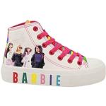 Sneakers larghezza E casual bianche numero 34 di gomma con stringhe platform per bambini Barbie 