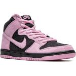 Sneakers alte larghezza E rosa di gomma con stringhe per Donna Nike Dunk 