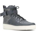Sneakers alte larghezza A grigie di gomma con stringhe per Donna Nike Air Force 1 