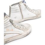 Sneakers alte larghezza A bianche numero 37 di gomma con stringhe Golden Goose Slide 
