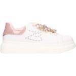 Sneakers slip on larghezza E scontate eleganti rosa numero 39 con stringhe per Donna Tosca Blu 