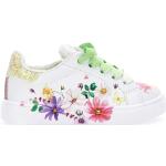 Sneakers classiche multicolore numero 38 a fiori per bambini Monnalisa 