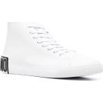 Sneakers alte larghezza E bianche numero 46 con stringhe Moschino 