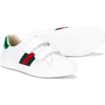 Sneakers larghezza A bianche numero 37 di gomma chiusura velcro a strappo per Donna Gucci Kids 