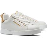 Sneakers stringate larghezza A bianche numero 37 di gomma con perline con stringhe Dolce&Gabbana Dolce 