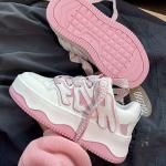 Scarpe larghezza A casual rosa di gomma da basket per Donna 