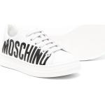 Sneakers stringate larghezza E scontate bianche numero 31 di gomma con stringhe per Donna Moschino Kids 