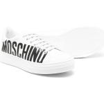 Sneakers stringate larghezza E scontate bianche numero 36 di gomma con stringhe per Donna Moschino Kids 
