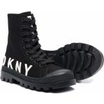 Sneakers stringate larghezza E nere numero 30 in tessuto con stringhe antiscivolo per Donna DKNY 