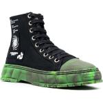 Sneakers alte larghezza E militari nere numero 45 di gomma mimetiche con stringhe antiscivolo per Donna Virón 