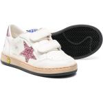 Sneakers larghezza A bianche numero 22 di gomma con glitter chiusura velcro a strappo per bambini Golden Goose 