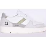 Sneakers basse larghezza E vintage bianche numero 40 con tacco da 3 cm a 5 cm per Uomo D.A.T.E. Court 