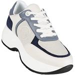 Sneakers larghezza E casual blu numero 39 in similpelle con zeppa per Donna Gattinoni 