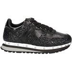 Sneakers larghezza E casual nere numero 30 con glitter per bambini Liu Jo Jeans 