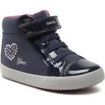 Sneakers invernali larghezza E blu navy numero 25 in similpelle impermeabili per bambini Geox 