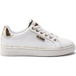 Sneakers basse scontate bianche numero 36 in similpelle per Donna Guess 