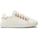 Sneakers basse scontate beige numero 36 in similpelle per Donna Guess 