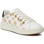 Sneakers basse scontate bianche numero 35 in similpelle per Donna Guess 