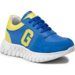 Sneakers scontate blu numero 34 in similpelle per bambini Guess 
