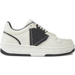 Sneakers basse scontate bianche numero 41 in similpelle per Uomo Guess 