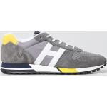 Sneakers basse larghezza E scontate casual grigie in tessuto Hogan H383 