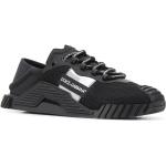 Sneakers stringate larghezza E nere numero 44,5 di gomma con stringhe antiscivolo Dolce&Gabbana Dolce 