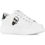 Sneakers stringate larghezza A bianche numero 37 con stringhe Karl Lagerfeld Karl 